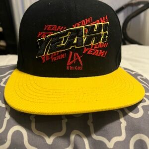 WWE Black and Yellow Snapback Cap